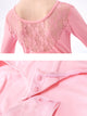 Lace Stitching Tutu Ballet Long-sleeved One-piece Dress Dance Training Clothes - Dorabear