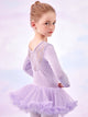 Lace Stitching Tutu Ballet Long-sleeved One-piece Dress Dance Training Clothes - Dorabear