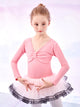 Autumn/Winter Dance Dress V-neck Lace Trim Long-sleeved Ballet Clothes - Dorabear