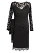 Lace Round Neck Long Sleeve Training Clothes Latin Dance Dress - Dorabear