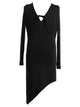 Loose V-neck Long-sleeved Latin Dance Dress Practice Clothes - Dorabear