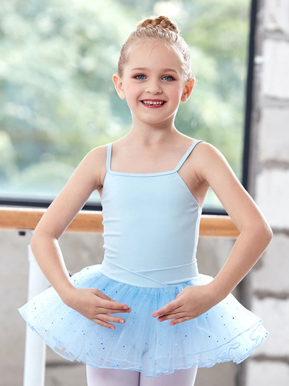 Ballet Suspenders Split Tutu Skirt Suits Summer Dance Practice Clothes - Dorabear