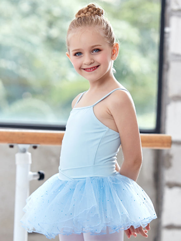Ballet Suspenders Split Tutu Skirt Suits Summer Dance Practice Clothes - Dorabear