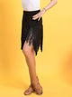 Latin Dance Fringed Skirt Bottoms Professional Competition Fringed Skirt - Dorabear