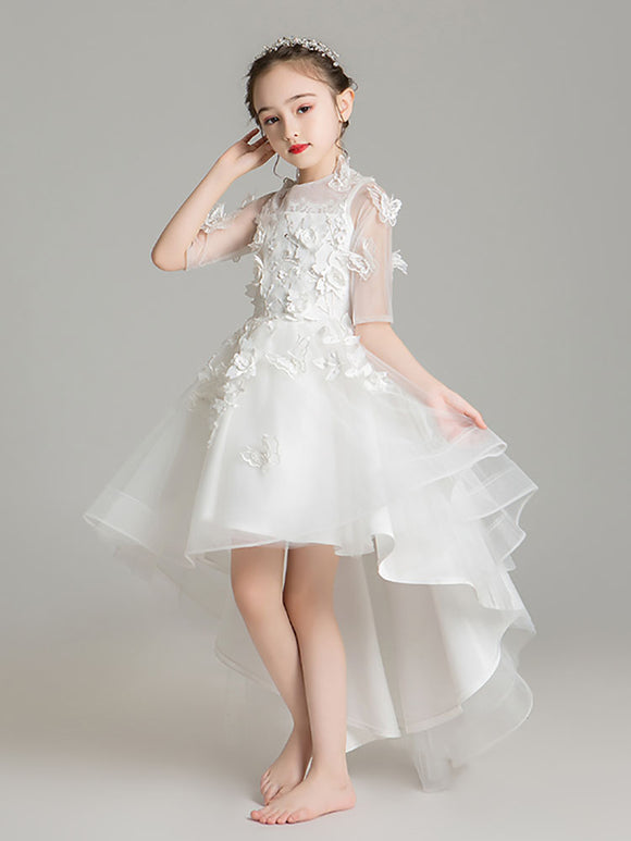 Girls High-end Piano Performance Costume Flower Girl Princess Dress Evening Gown - Dorabear