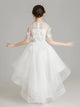 Girls High-end Piano Performance Costume Flower Girl Princess Dress Evening Gown - Dorabear