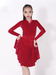 Latin Competition Costumes AutumnWinter Long Sleeve Dance Dress - Dorabear