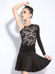 Long Sleeved Latin Dance Backless Dress High-end Competition Costumes - Dorabear