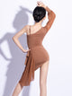 Latin Dance Autumn/Winter Asymmetrical Halter Neck Dress