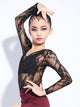 Latin Dance Leotard Autumn/Winter Long-sleeved Lace Training Clothes - Dorabear