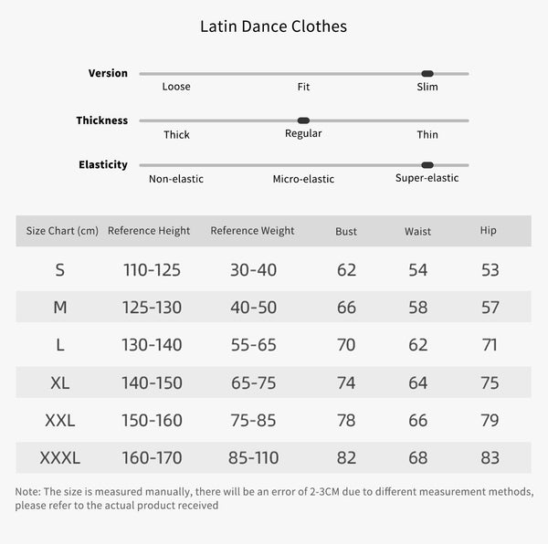 Latin Dance Leotard Round Neck Long Sleeve Fall/Winter Exercise Clothes - Dorabear