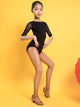 Latin Dance Short-sleeved Leotard Backless Exercise Clothes - Dorabear