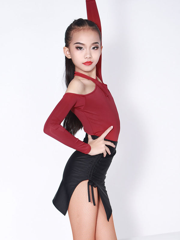 Latin Long-sleeved Exercise Suit Autumn/Winter Dance Training Clothes - Dorabear