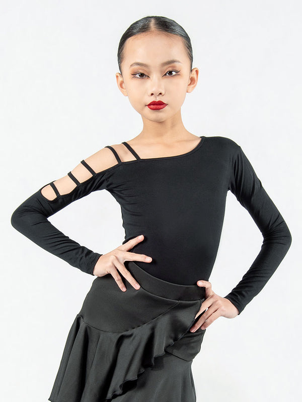 Latin Long-sleeved Tops Autumn/Winter Dance Practice Clothes - Dorabear