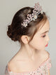 Pink Crown Tiara Children's Hair Accessories Head Flower Headwear - Dorabear