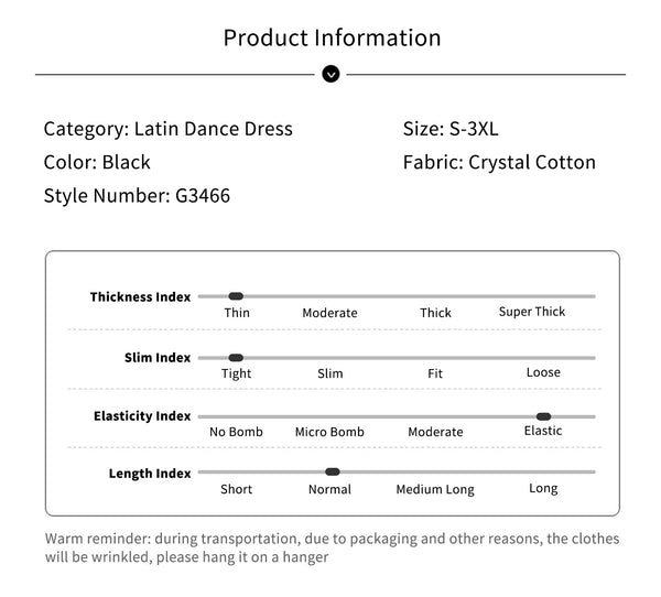 Polka Dot V-Neck Slit Long Sleeve Dress Latin Dance Competition Dress - Dorabear