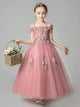 Girls Princess Dress Flower Girl Wedding Dress Catwalk Costume Evening Gown - Dorabear