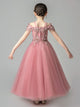 Girls Princess Dress Flower Girl Wedding Dress Catwalk Costume Evening Gown - Dorabear