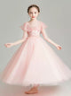 Girls Princess Dress Flower Girl Wedding Dress Puffy Evening Gown Performance Costume - Dorabear