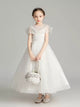 Girls Princess Dress Flower Girl Wedding Dress Puffy Evening Gown Performance Costume - Dorabear