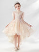 Girls Princess Dress Flower Kid's Wedding Dress Evening Gown Piano Performance Costume - Dorabear