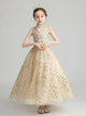 Girls Princess Dress High end Evening Gown Piano Performance Costume Flower Girl Wedding Dress - Dorabear