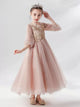 Girls Princess Dress Piano Performance Costume Evening Gown Flower Girl Puffy Dress - Dorabear