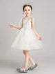 Girls Princess Dress Puffy Evening Gown Wedding Dress Piano Performance Costume - Dorabear