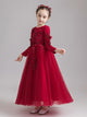 Girls Princess Dress Wedding Gown Flower Girl Dress Thickened Performance Costume - Dorabear