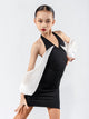 Latin Dance Puff Sleeve Exercise Dress Autumn Performance Costume - Dorabear