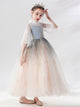 Girls Puffy Princess Dress Flower Girl Gown Autumn/Winter Performance Costum - Dorabear