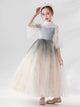 Girls Puffy Princess Dress Flower Girl Gown Autumn/Winter Performance Costum - Dorabear