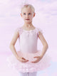 Ballet Short-sleeved Dress Dance Practice Clothes Mesh Bow Tutu Skirt - Dorabear