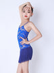 Summer Professional Sling Practice Clothes Latin Dance Fringed Dress - Dorabear