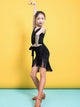 Summer Sleeveless V-neck Latin Dance Practice Clothes Fringed Dress - Dorabear