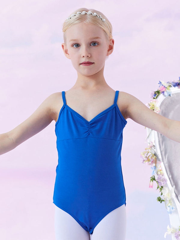 Summer V-neck Suspender Leotard Ballet Basic Training Clothes - Dorabear