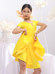 Triangle Hollow Short Sleeve Dance Dress Latin Dance Competition Dress - Dorabear