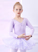 Autumn/Winter Ballet V-neck Long-sleeved Dress Dance Training Clothes - Dorabear