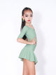 Autumn/Winter Latin Dance Practice Clothing V-neck Lace Dress - Dorabear