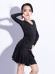 Autumn/Winter Long-sleeved Latin Dance Dress Professional Practice Clothes - Dorabear