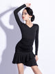 Autumn/Winter Long-sleeved Latin Dance Dress Professional Practice Clothes - Dorabear