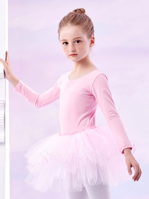 Ballet Tull Skirt Long-sleeved Dance Dress Training Clothes - Dorabear