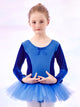 Ballet Dress Long-sleeved Autumn/Winter Velvet Stitching Dance Clothes - Dorabear