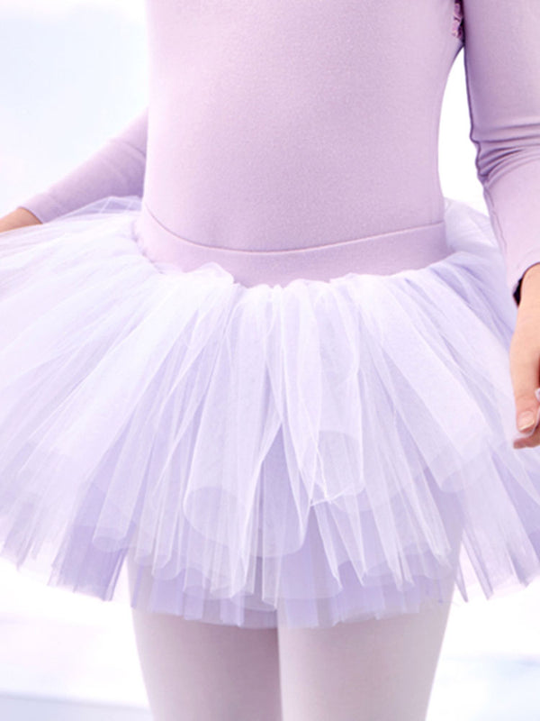 Dance Clothing Practice Skirt Ballet Tutu Elastic Waist Performance Skirt - Dorabear