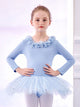 Ballet Skirt Fall/Winter Long-sleeved Neckline Flower Dance Dress - Dorabear