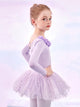 Ballet Skirt Fall/Winter Long-sleeved Neckline Flower Dance Dress - Dorabear