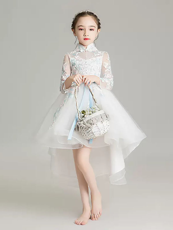 Girls' Catwalk Show Performance Costume Puffy Princess Dress Flower Girl Gown - Dorabear