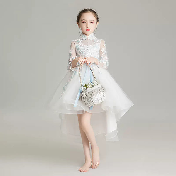 Girls' Catwalk Show Performance Costume Puffy Princess Dress Flower Girl Gown - Dorabear