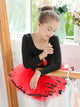 Embroidered Dance Dress Autumn/Winter Long Sleeved Ballet Clothes - Dorabear