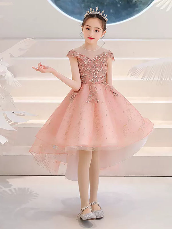 Girls' Evening Dress Princess Dress Autumn/Winter Performance Costume - Dorabear